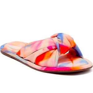 Schutz Tie Dye Slides Sandals - US 8.5